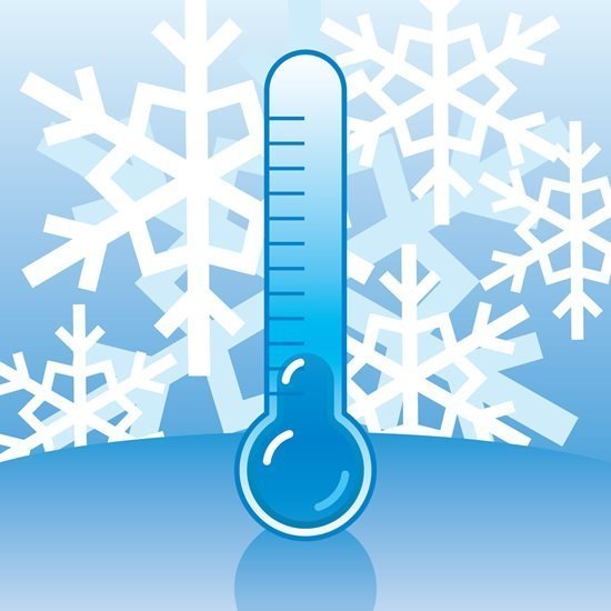 image of cold thermometer