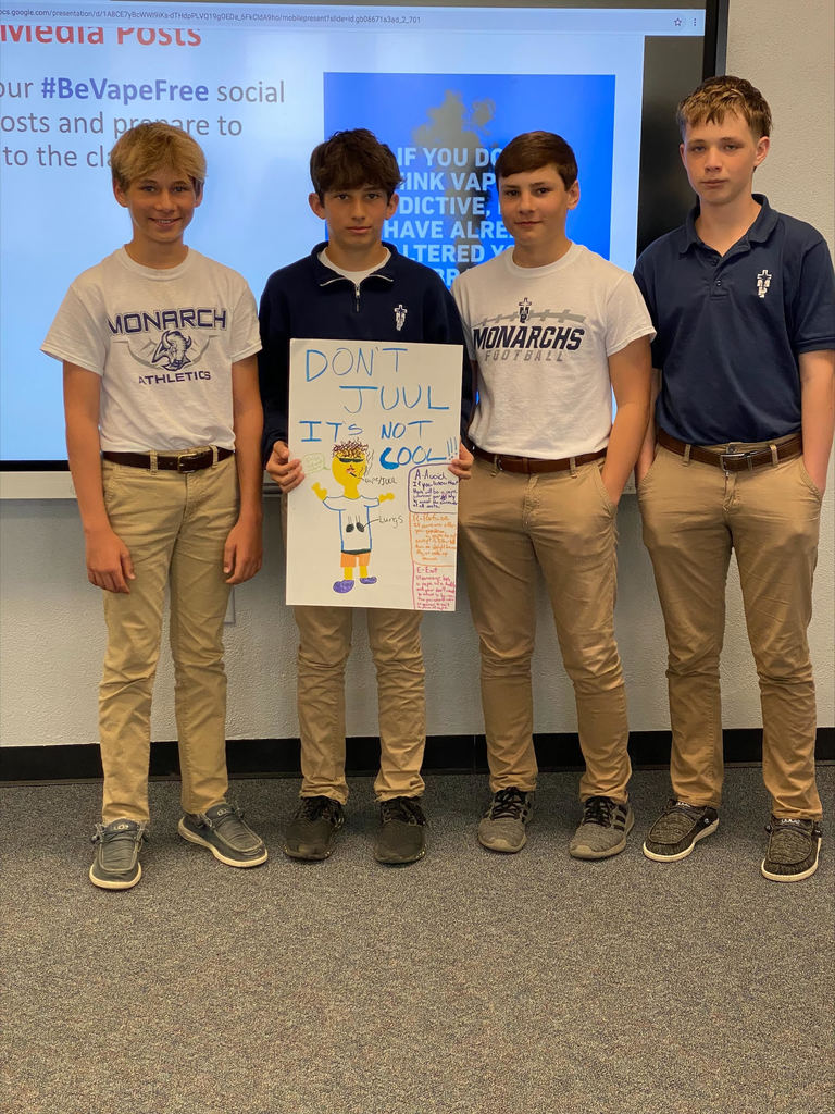 7th grade students worked in groups to create posters displaying the information they learned.