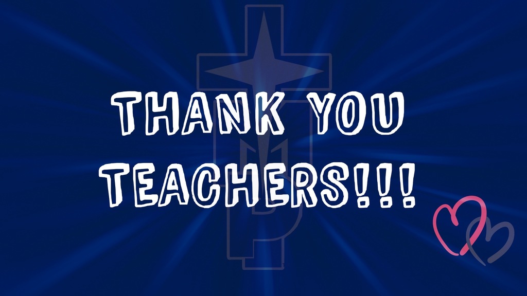 Thank you TMP-M teachers with TMP-M cross logo