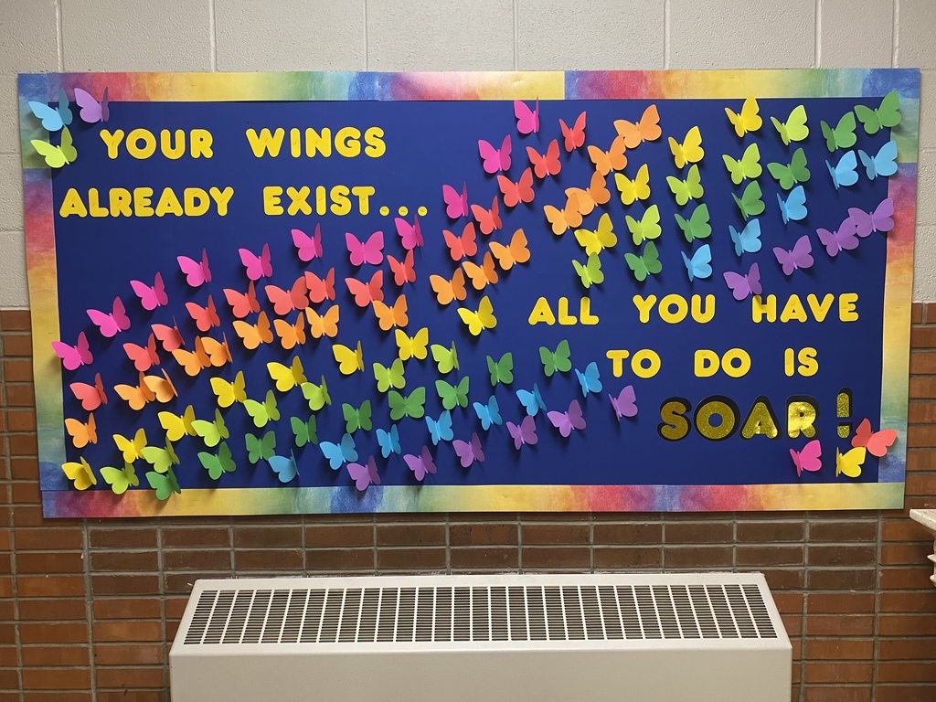Holy Family Elementary Theme Soar 2022 butterfly