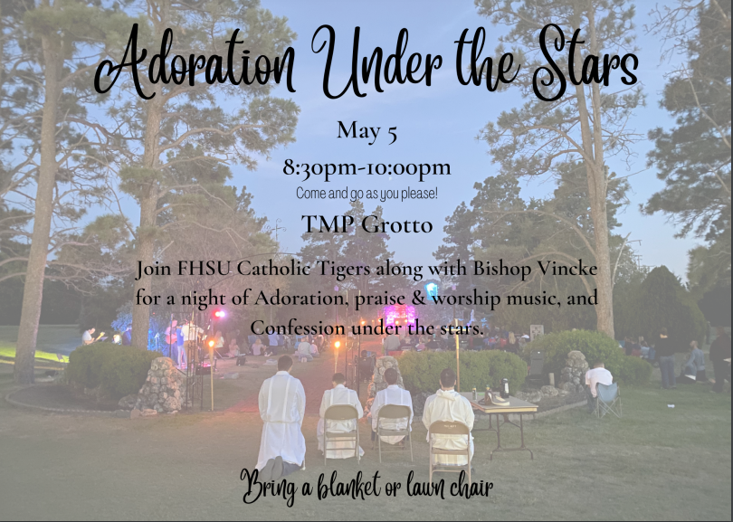 Adoration Under Stars invitation 2023