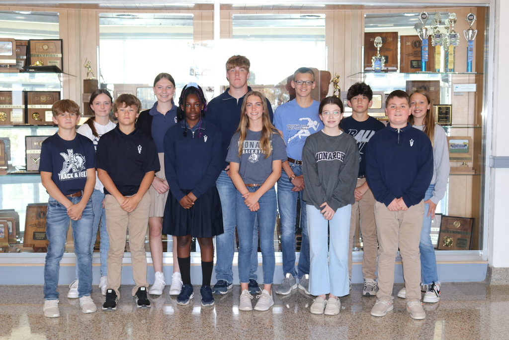 TMP-M Junior High students were honored monthly as Jr. Monarchs of the Month.