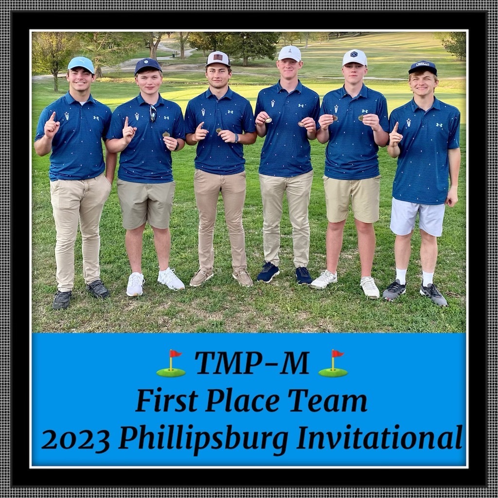 TMP-M boys golf 2023 1st at Pburg